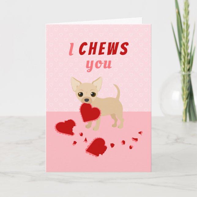 Cartes Pour Fêtes Annuelles Je vous montre Chihuahua Valentine's Day Holiday C (Devant)