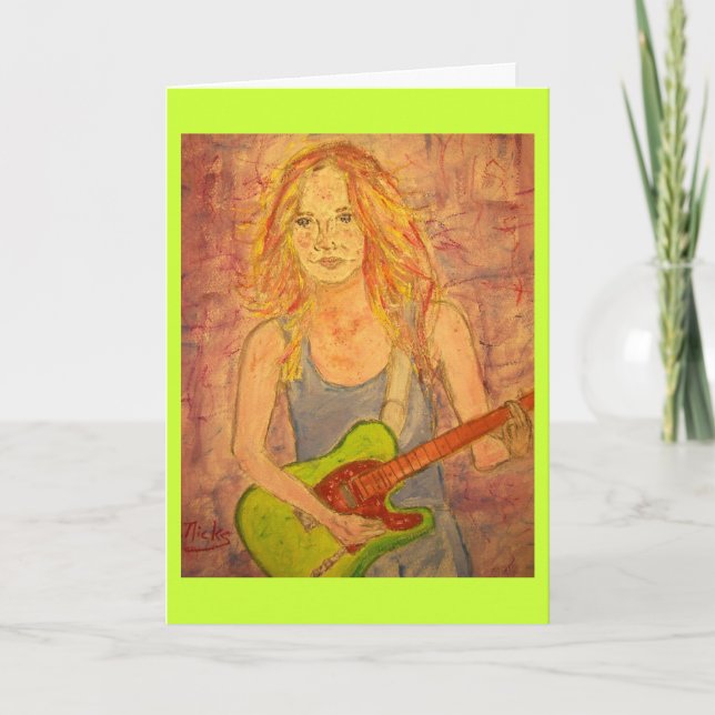 Cartes Pour Fêtes Annuelles Je vous souhaite la paix sur terre Songstress (Devant)