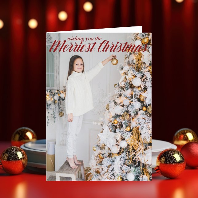 Cartes Pour Fêtes Annuelles Je vous souhaite la plus belle photo de Noël (Créateur téléchargé)