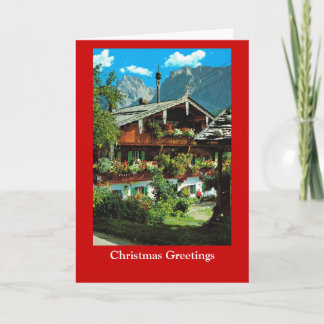 Cartes Pour Fêtes Annuelles Je vous souhaite un joyeux Noël, Vintage Tirol