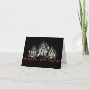 Cartes Pour Fêtes Annuelles Je vous souhaite un Noël gothique ! !