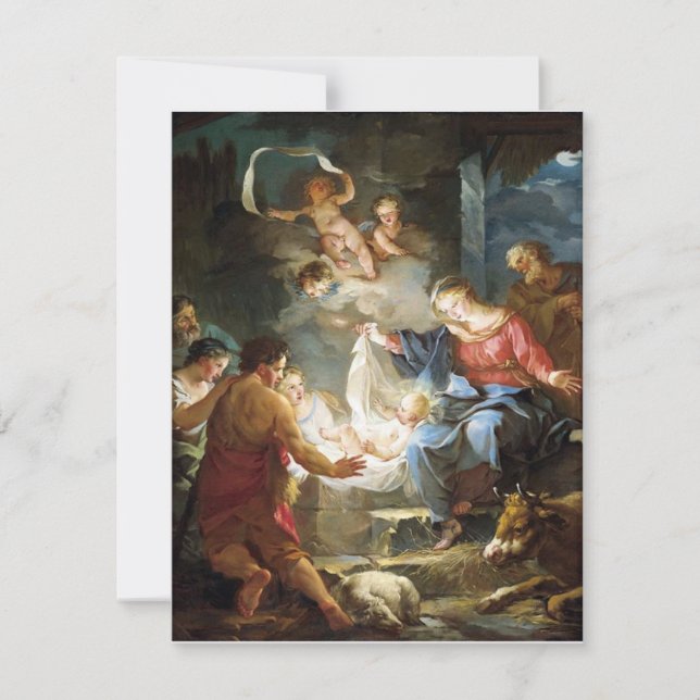 Cartes Pour Fêtes Annuelles Jean-Baptiste Marie Pierre  Nativité  (Devant)