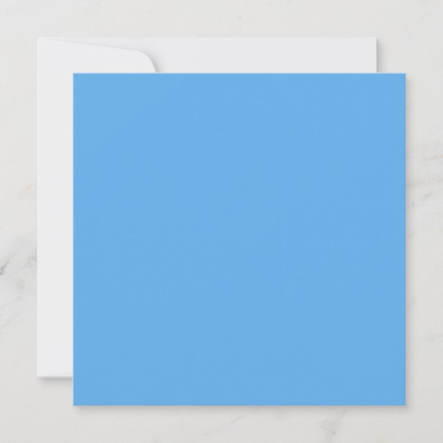 Cartes Pour Fêtes Annuelles Jeans bleus (couleur solide) (Devant)