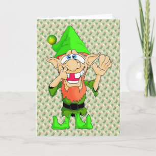 Cartes Pour Fêtes Annuelles Jed l'elfe tordu