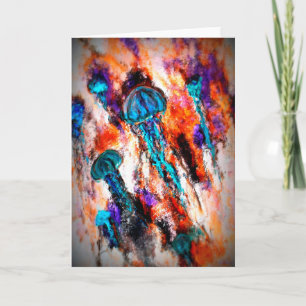 Cartes Pour Fêtes Annuelles Jellyfish