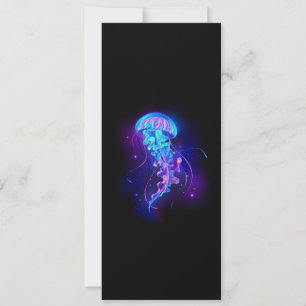 Cartes Pour Fêtes Annuelles Jellyfish éclatante couleur