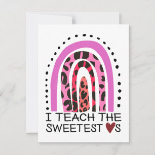 Cartes Pour Fêtes Annuelles J'Enseigne Les Coeurs Les Plus Doux Valentines Arc