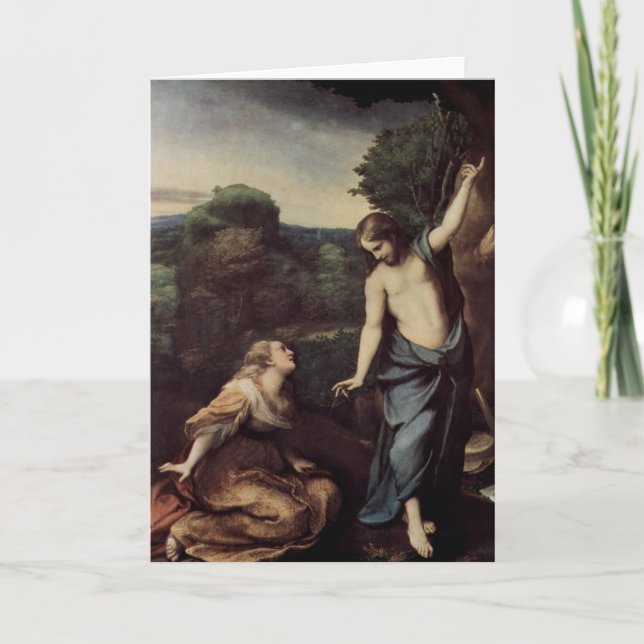 Cartes Pour Fêtes Annuelles Jésus avec Mary après résurrection (Devant)