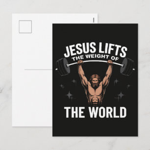 Cartes Pour Fêtes Annuelles Jésus-Christ au soulevé de terre