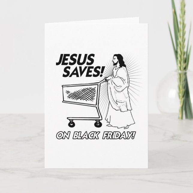 Cartes Pour Fêtes Annuelles JÉSUS ÉCONOMIE SUR NOIR VENDREDI -.png (Devant)