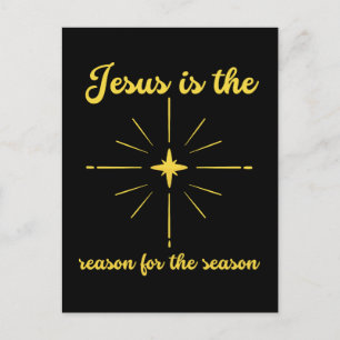 Cartes Pour Fêtes Annuelles Jésus est la raison de la croix de Noël de saison