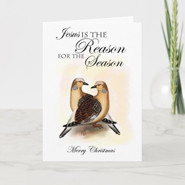Cartes Pour Fêtes Annuelles Jésus est la raison de la saison (Devant)