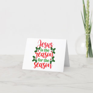 Cartes Pour Fêtes Annuelles Jésus est la raison de la saison
