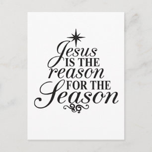 Cartes Pour Fêtes Annuelles Jésus Est La Raison De La Saison De Noël 