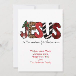 Cartes Pour Fêtes Annuelles Jésus est la raison de la saison Noël