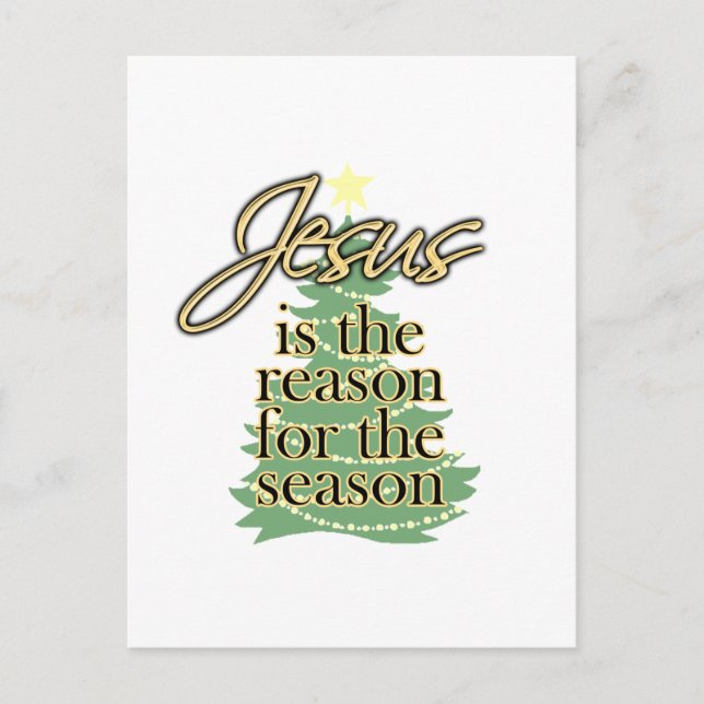 Cartes Pour Fêtes Annuelles Jésus est la raison de la saison, Noël (Devant)