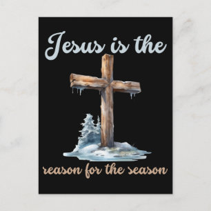 Cartes Pour Fêtes Annuelles Jésus est la raison de la saison Noël Jésus