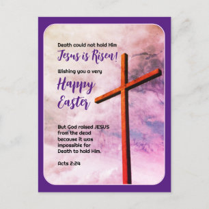 Cartes Pour Fêtes Annuelles JÉSUS EST REMENÉ Pâques chrétiennes