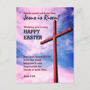 Cartes Pour Fêtes Annuelles Jésus est ressuscité HEUREUX PÂQUES Customisé