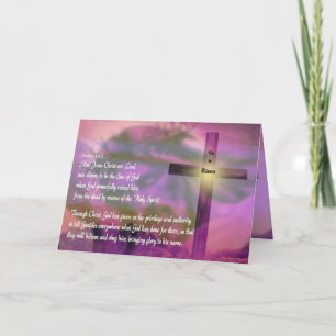 Cartes Pour Fêtes Annuelles Jésus - Il Est Ressuscité - Pâques Violet