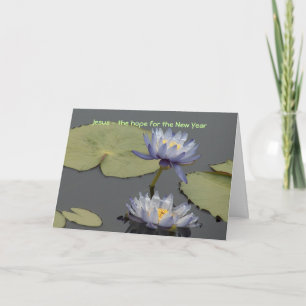 Cartes Pour Fêtes Annuelles Jésus - l'espoir pendant la nouvelle année
