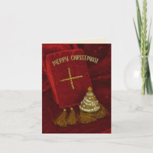 Cartes Pour Fêtes Annuelles Jésus lumière du monde texte Jean Croix de Noël