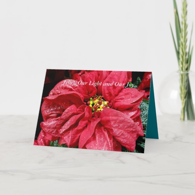 Cartes Pour Fêtes Annuelles Jésus Notre lumière et notre joie (Devant)