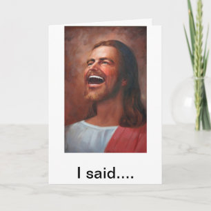 Cartes Pour Fêtes Annuelles Jésus sur les Figues