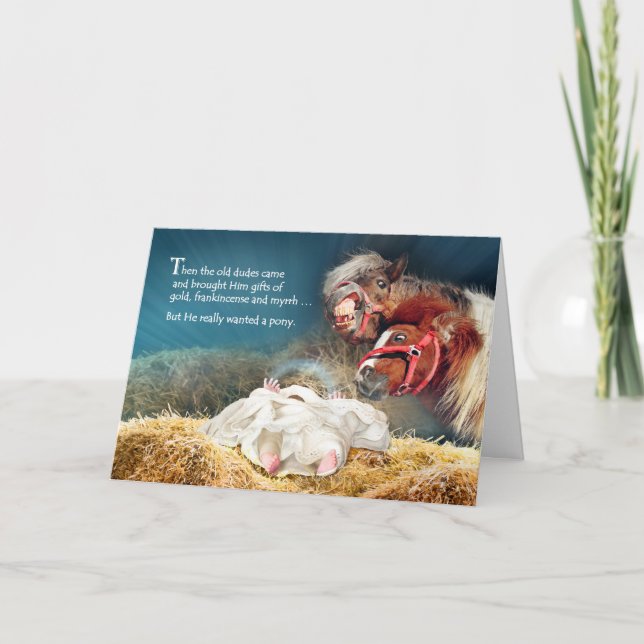 Cartes Pour Fêtes Annuelles Jésus veut un ponton pour Noël (Devant)