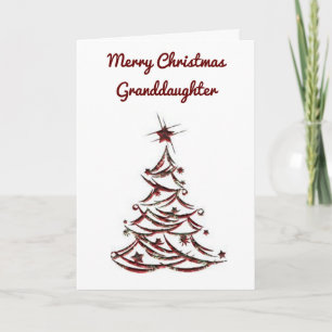 Cartes Pour Fêtes Annuelles * JETEZ NOËL* à notre * GRAND-FILLE* NOËL