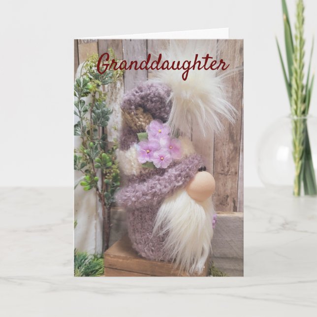 Cartes Pour Fêtes Annuelles * JETEZ NOËL* à notre * GRAND-FILLE* NOËL (Devant)