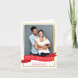 Cartes Pour Fêtes Annuelles JETEZ TOUT BANNIER NOËL PHOTO feuillage