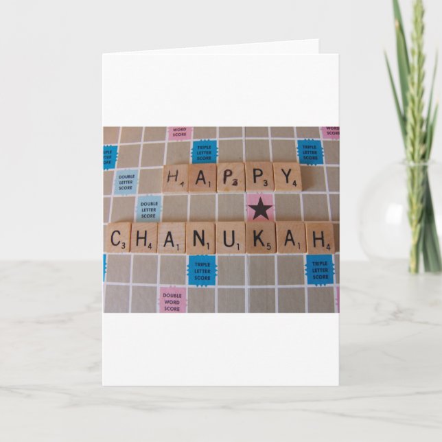 Cartes Pour Fêtes Annuelles Jeu de Chanukah (Devant)