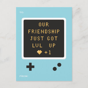 Cartes Pour Fêtes Annuelles Jeu de console de niveau d'amitié d'anniversaire p