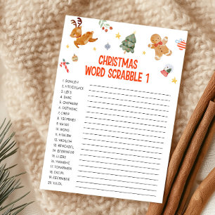 Cartes Pour Fêtes Annuelles Jeu de Scrabble de mots de Noël