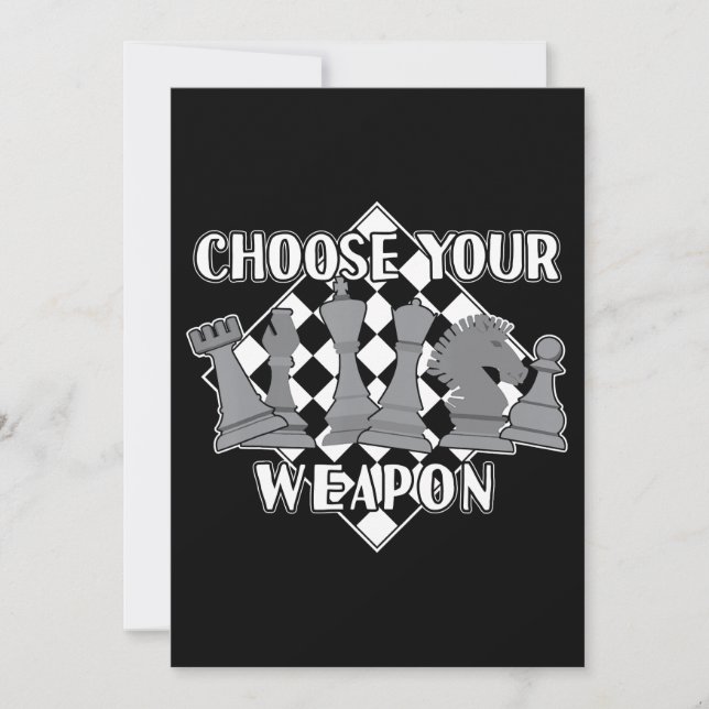 Cartes Pour Fêtes Annuelles Jeu d'échecs stratégie cadeau un joueur d'échecs (Devant)