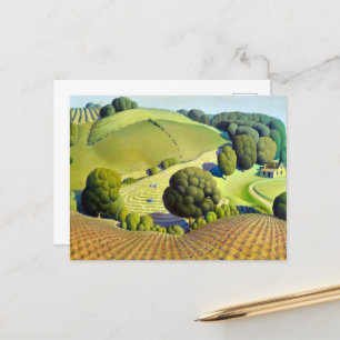Cartes Pour Fêtes Annuelles Jeune maïs par Grant Wood