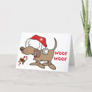 CARTES POUR FÊTES ANNUELLES *JEUNE NOËL ET UN OS** NOËL