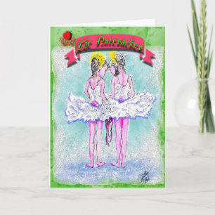 Cartes Pour Fêtes Annuelles Jeunes ballerines Talking-341 de Casse-noix-Deux