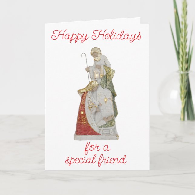 CARTES POUR FÊTES ANNUELLES **JEUX VACANCES** À UN "AMI SPÉCIAL" (Devant)