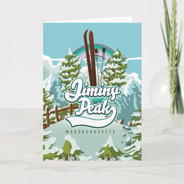 Cartes Pour Fêtes Annuelles Jiminy Peak massachusetts ski (Devant)