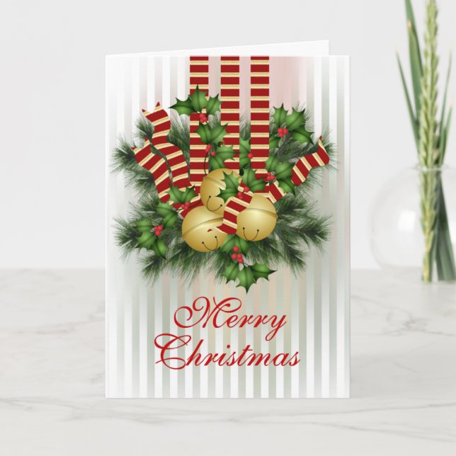 Cartes Pour Fêtes Annuelles Jingle Bells (Devant)