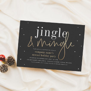 Cartes Pour Fêtes Annuelles Jingle & Mingle Corporate Fête
