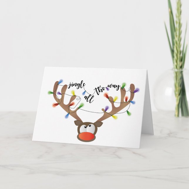 Cartes Pour Fêtes Annuelles Jingle sur tout le chemin (Devant)
