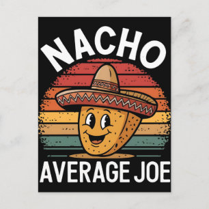 Cartes Pour Fêtes Annuelles Joe nacho moyen mexicain rétro cinq de mayo drôle