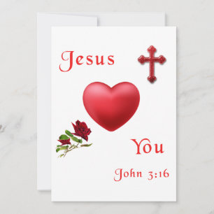 Cartes Pour Fêtes Annuelles John 3:16