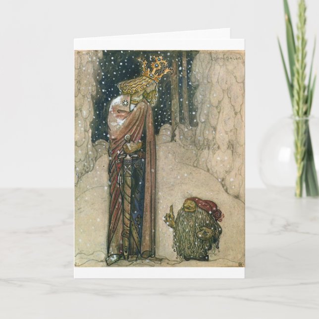 Cartes Pour Fêtes Annuelles John Bauer - Princesse et Troll (Devant)