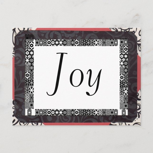 Cartes Pour Fêtes Annuelles Joie ! (Devant)
