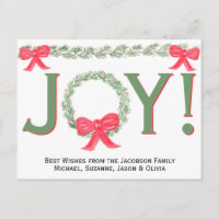 Joie ! Aquarelle simple Wreath & Garland avec vach