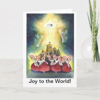 Cartes Pour Fêtes Annuelles Joie au monde